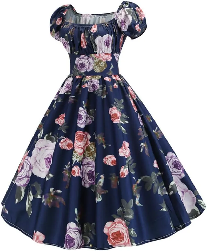 Sister Amy Womens Lantern Sleeve Dress Ruffled Off Shoulder A-Line Mini Dress