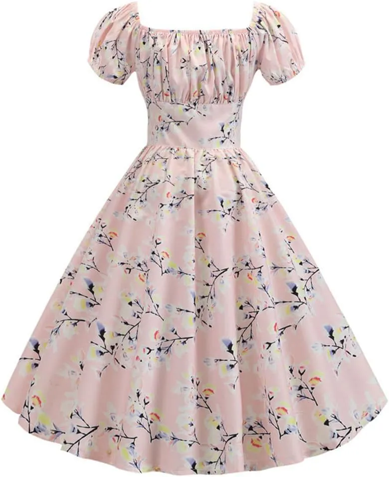 Sister Amy Womens Lantern Sleeve Dress Ruffled Off Shoulder A-Line Mini Dress