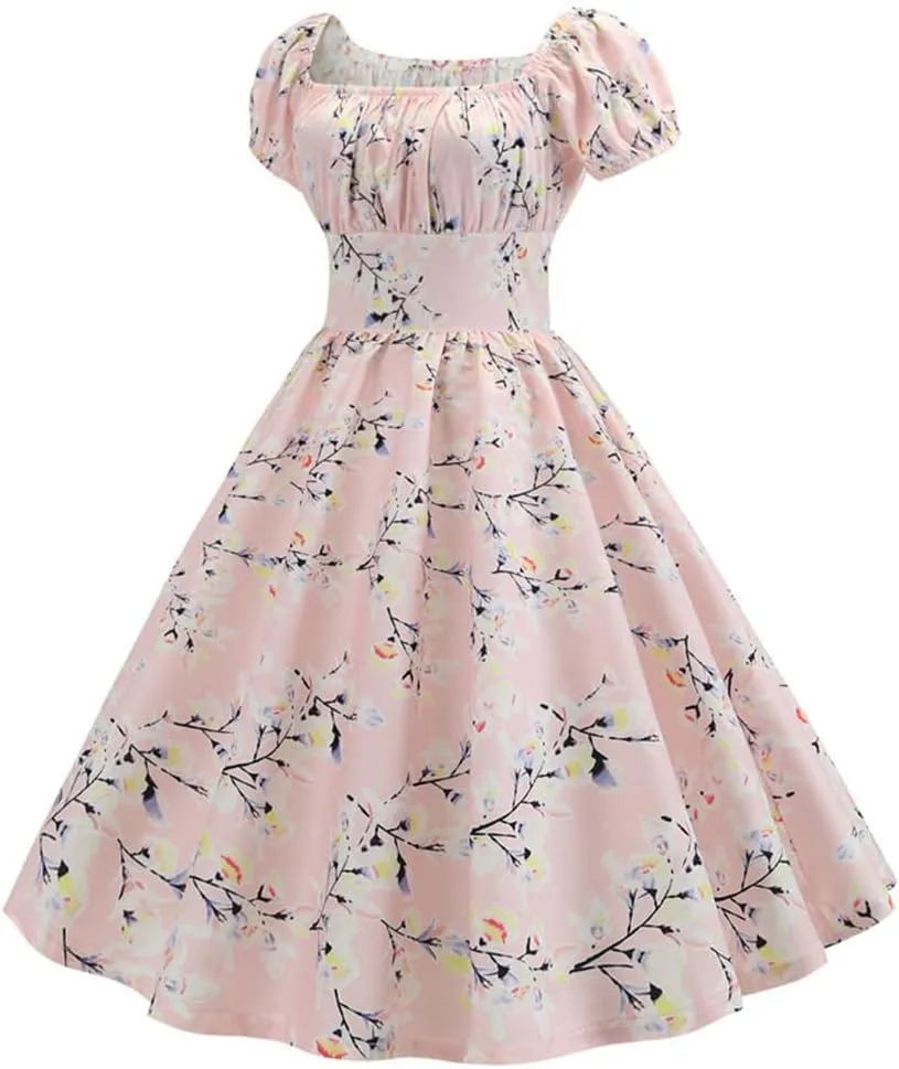 Sister Amy Womens Lantern Sleeve Dress Ruffled Off Shoulder A-Line Mini Dress