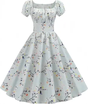 Sister Amy Womens Lantern Sleeve Dress Ruffled Off Shoulder A-Line Mini Dress