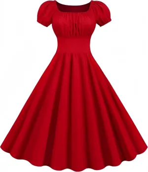 Sister Amy Womens Lantern Sleeve Dress Ruffled Off Shoulder A-Line Mini Dress