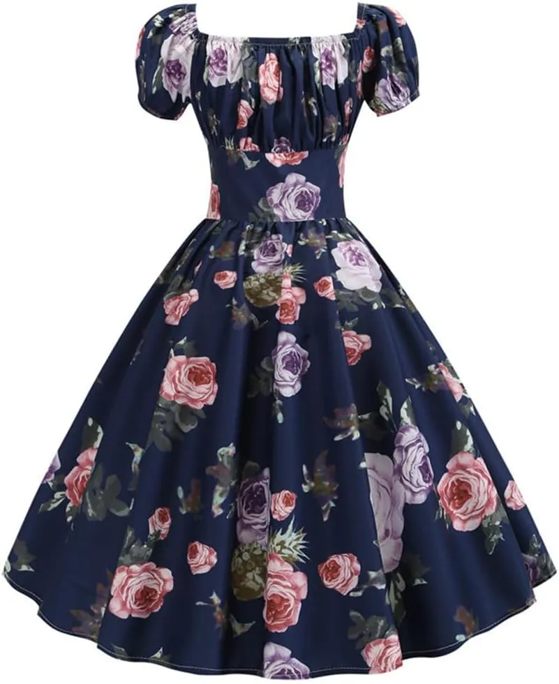 Sister Amy Womens Lantern Sleeve Dress Ruffled Off Shoulder A-Line Mini Dress