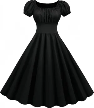 Sister Amy Womens Lantern Sleeve Dress Ruffled Off Shoulder A-Line Mini Dress