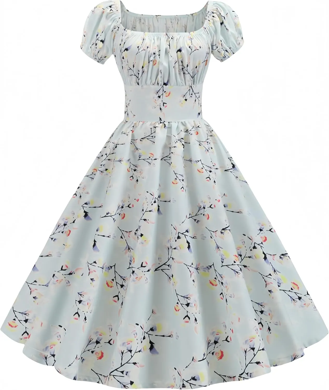 Sister Amy Womens Lantern Sleeve Dress Ruffled Off Shoulder A-Line Mini Dress