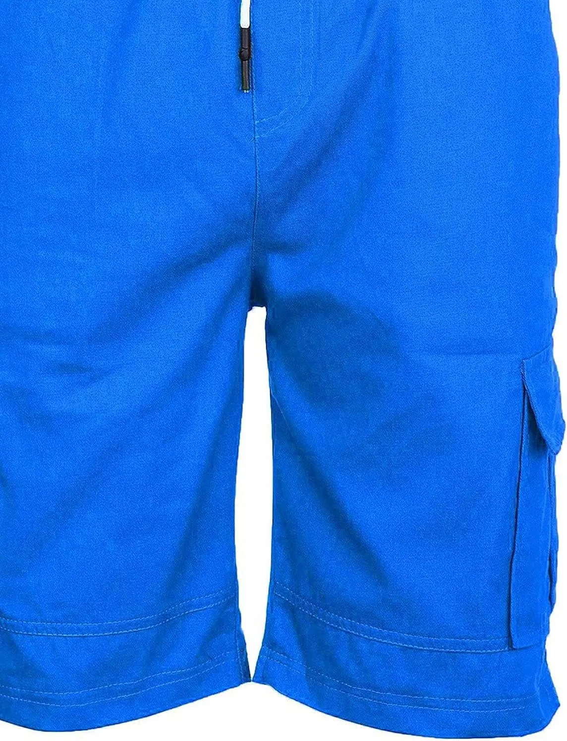 Slim Fit Sweat Shorts for Men Summer Stylish Soft Comfort Fitness Workout Shorts Muti-Pockets Drawstring Chino Shorts
