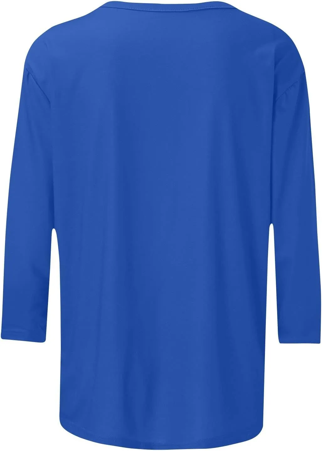 slqdgmryz 3/4 Length Sleeve Womens Tops Dressy Casual Crewneck Tshirts Shirts with Pocket Three Quarter Workout Blouses