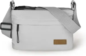 Small Crossbody Bag for Women Men, Canvas Cross Body Purse for Women, Casual Minimalist Style Handbag Purse with 5 Pocket