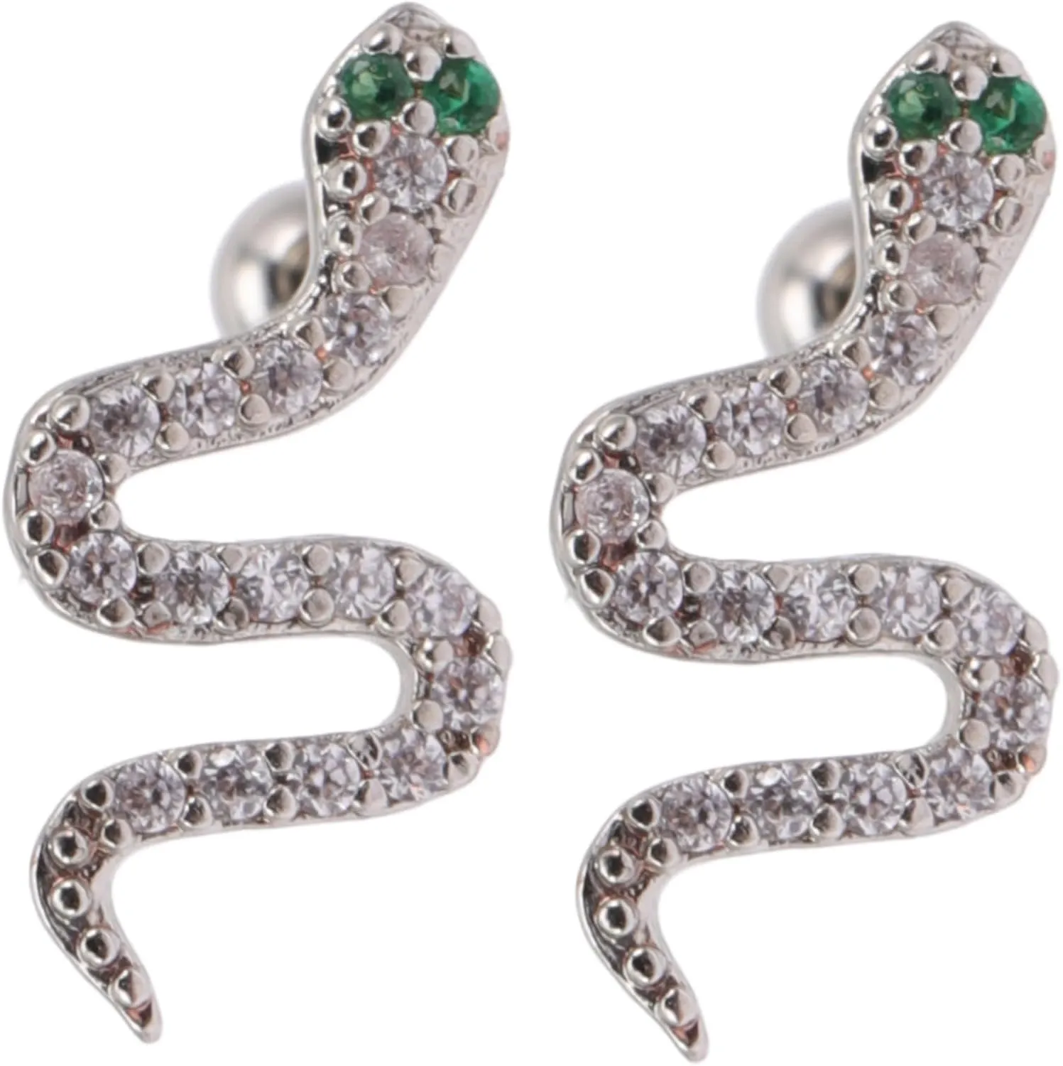 Snake Ear Studs Women Gold Plated for Earrings Wedding Ear Jewelry Earring Studs Ear Rings Snake Earring