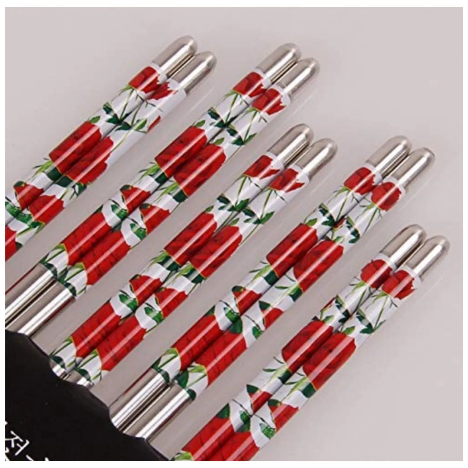 Stainless Steel Chopsticks - Red