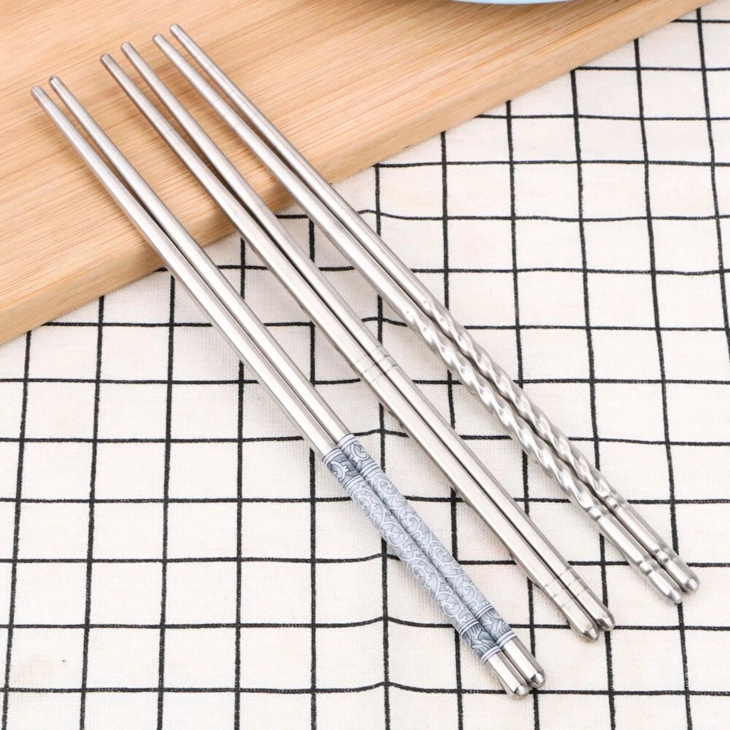 Stainless Steel Chopsticks - Silver