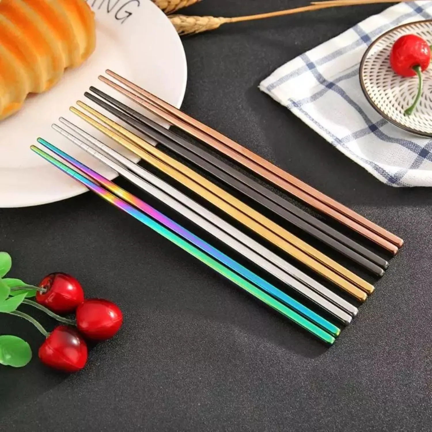 Stainless Steel Chopsticks - Silver