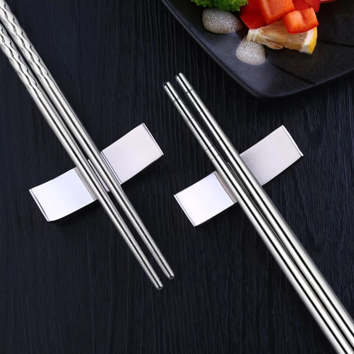 Stainless Steel Chopsticks - Silver