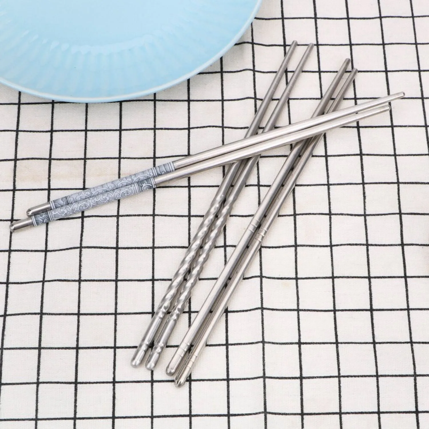 Stainless Steel Chopsticks - Silver