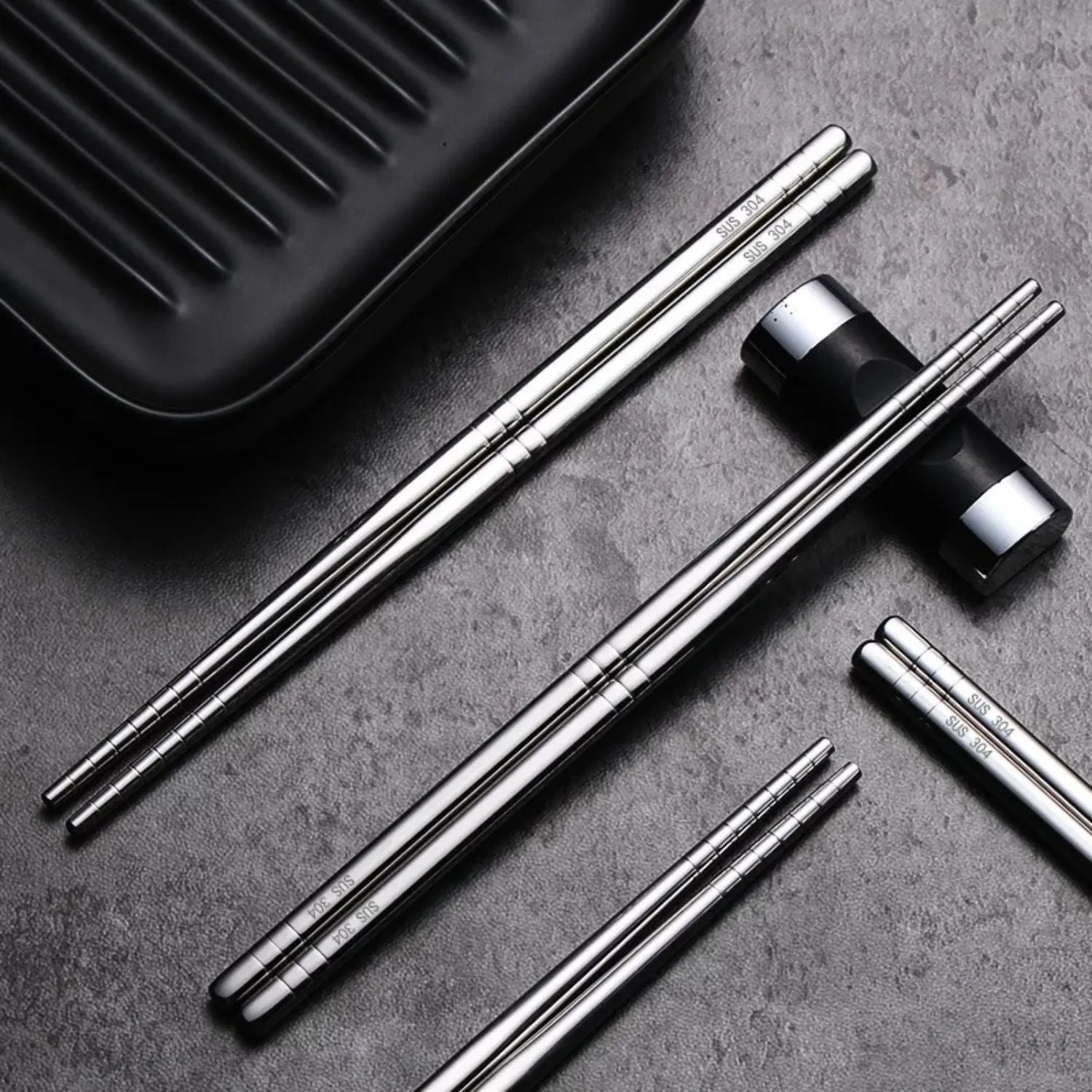 Stainless Steel Chopsticks - Silver