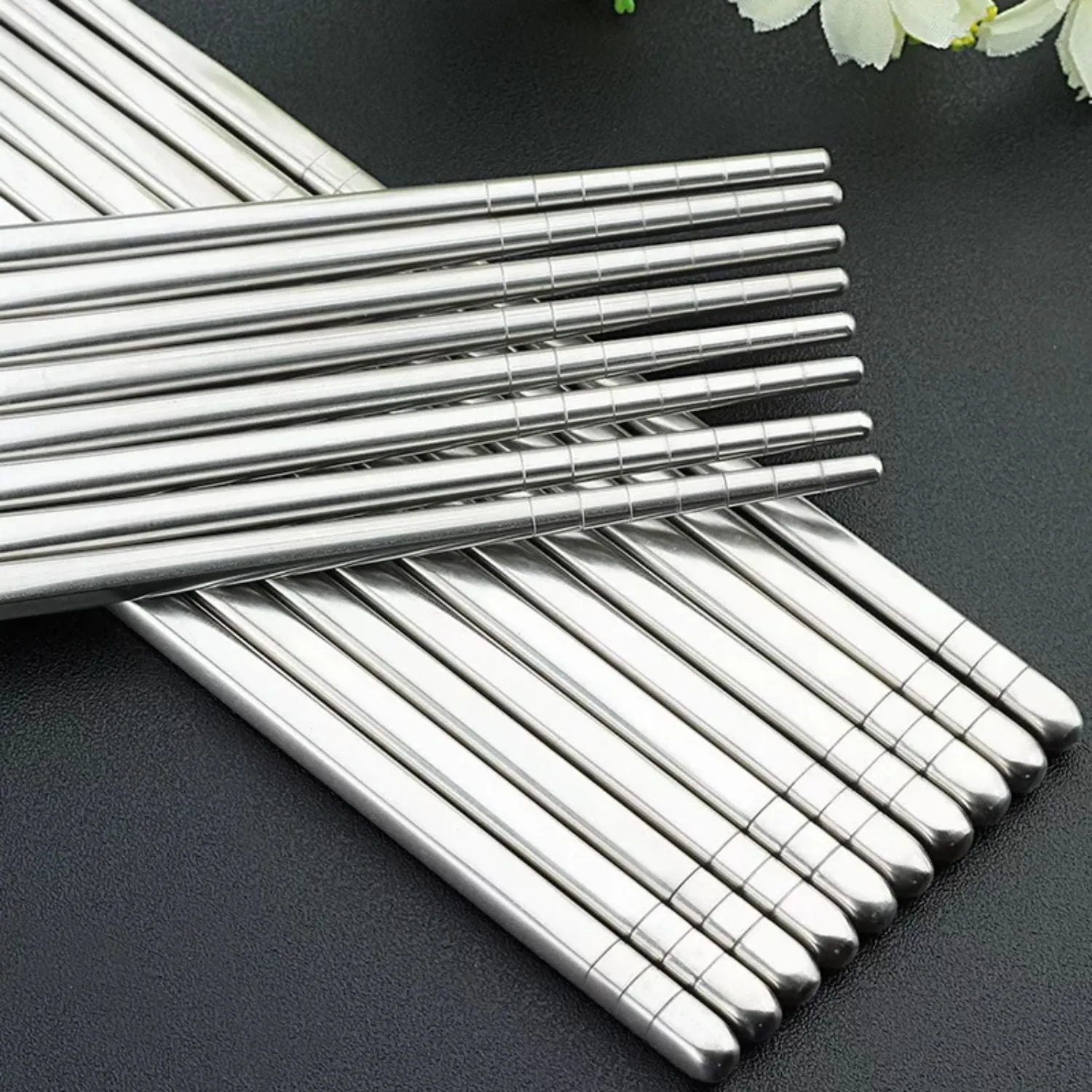 Stainless Steel Chopsticks - Silver