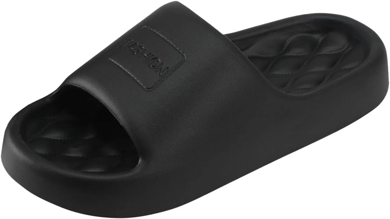 Summer Cloud Slides for Women and Men Soft Cloud Slippers Slides Easy Clean Thick Sole Non Slip Womens