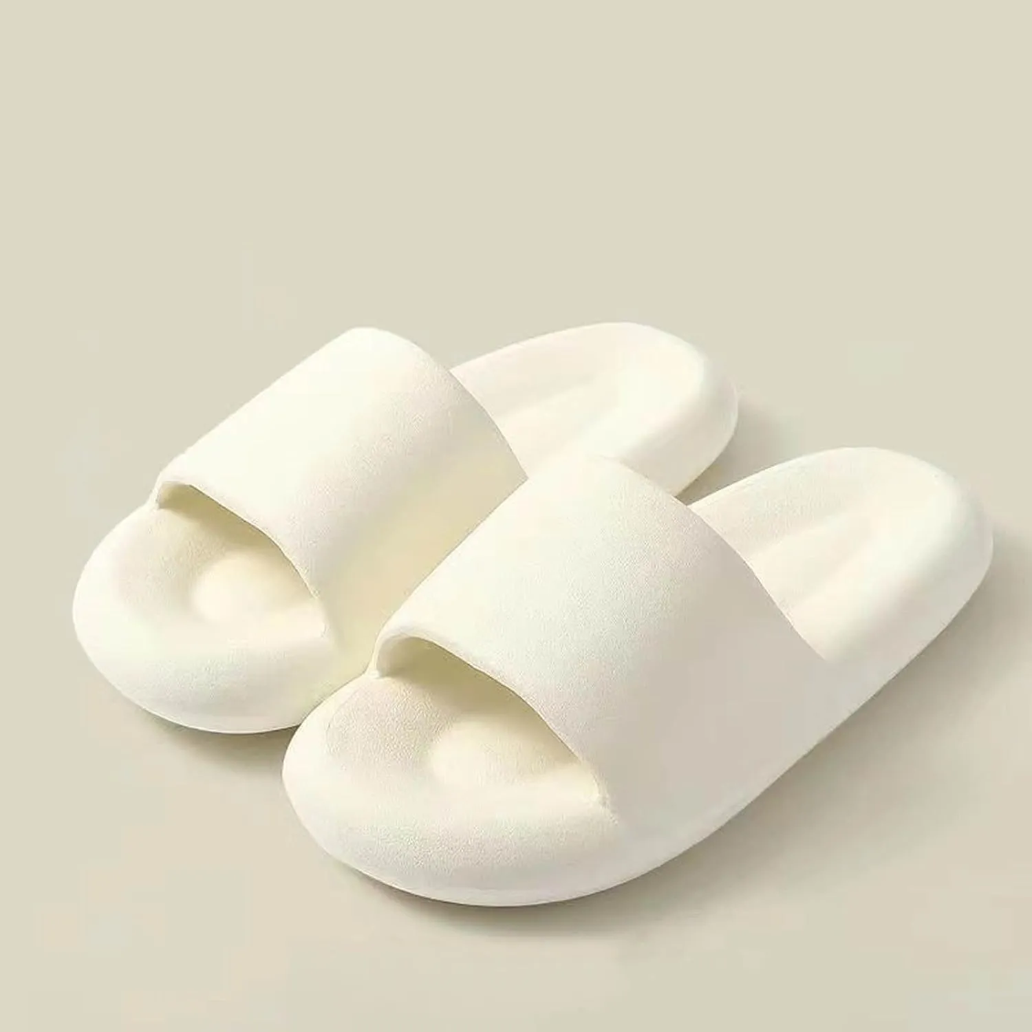 Summer Home Household Indoor Slip Thick Soled PVC Women Slippers Fleece Lined Slippers for Women