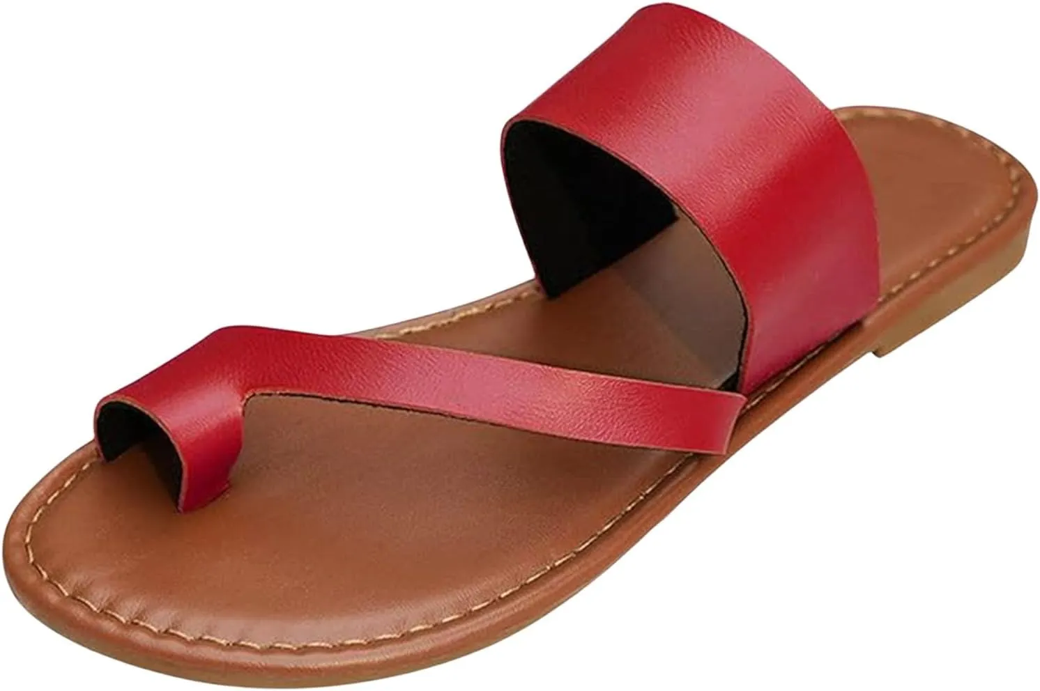 Summer Sandals for Women 2025 Trendy Clip Toe Sandals Lightweight Slippers for Vacation One Band Flip Flops Beach Casual Wear Walking Shoes Plus Size Comfortable Flats Sandal Womens