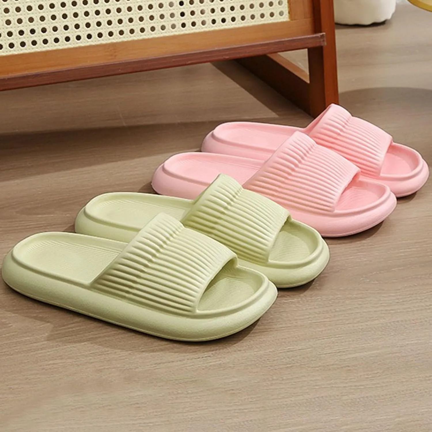 Summer Slipper for Men and Women Indoor Plus Size Slides Bathroom Sandals Report Home Sandals Slippers
