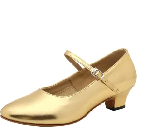 SWDZM Ballroom Dance Shoes Women Low Heel Closed Toe Latin Salsa Tango Character Dancing Shoes