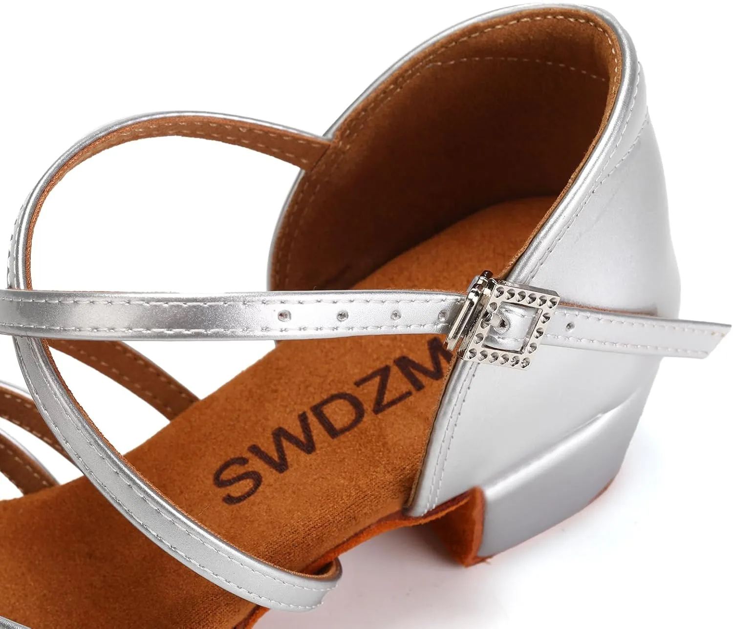 SWDZM Girls Latin Dance Shoes Low Heels Ballroom Salsa Tango Practice Dance Shoes for Girls Kids