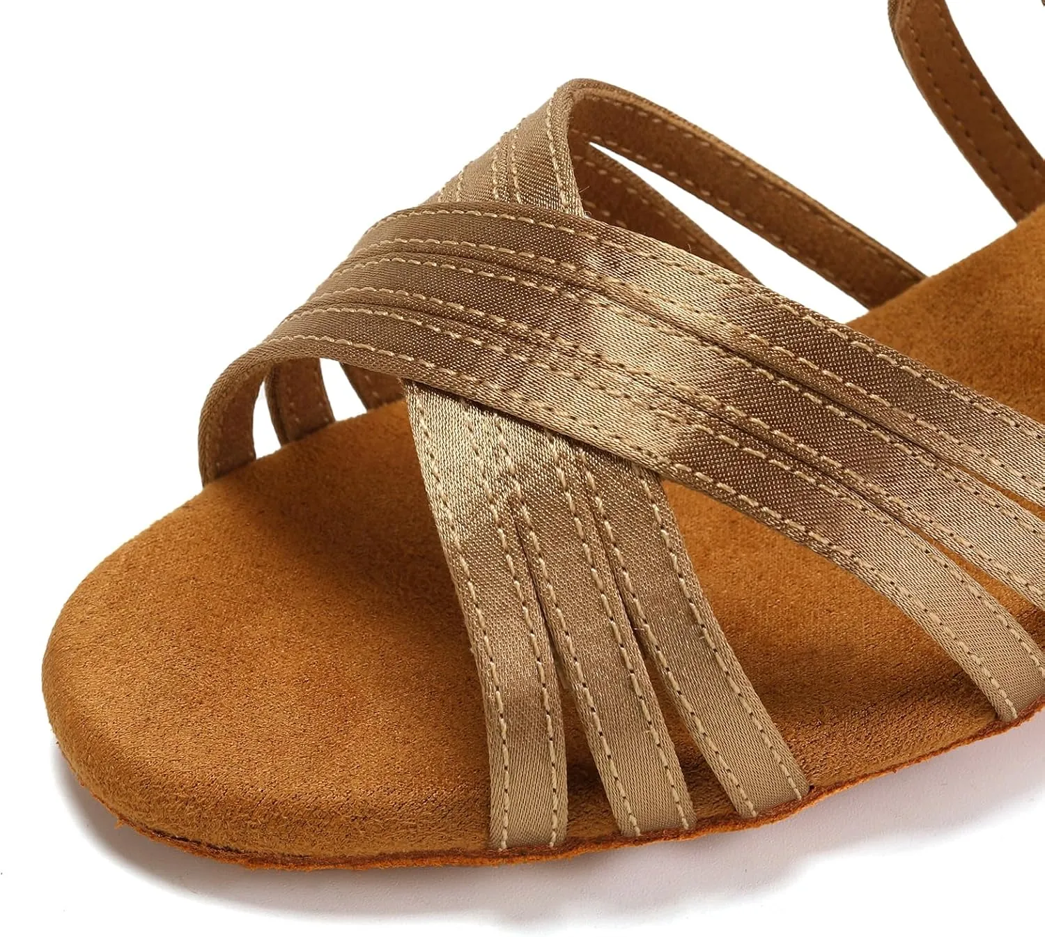 SWDZM Girls Latin Dance Shoes Low Heels Ballroom Salsa Tango Practice Dance Shoes for Girls Kids