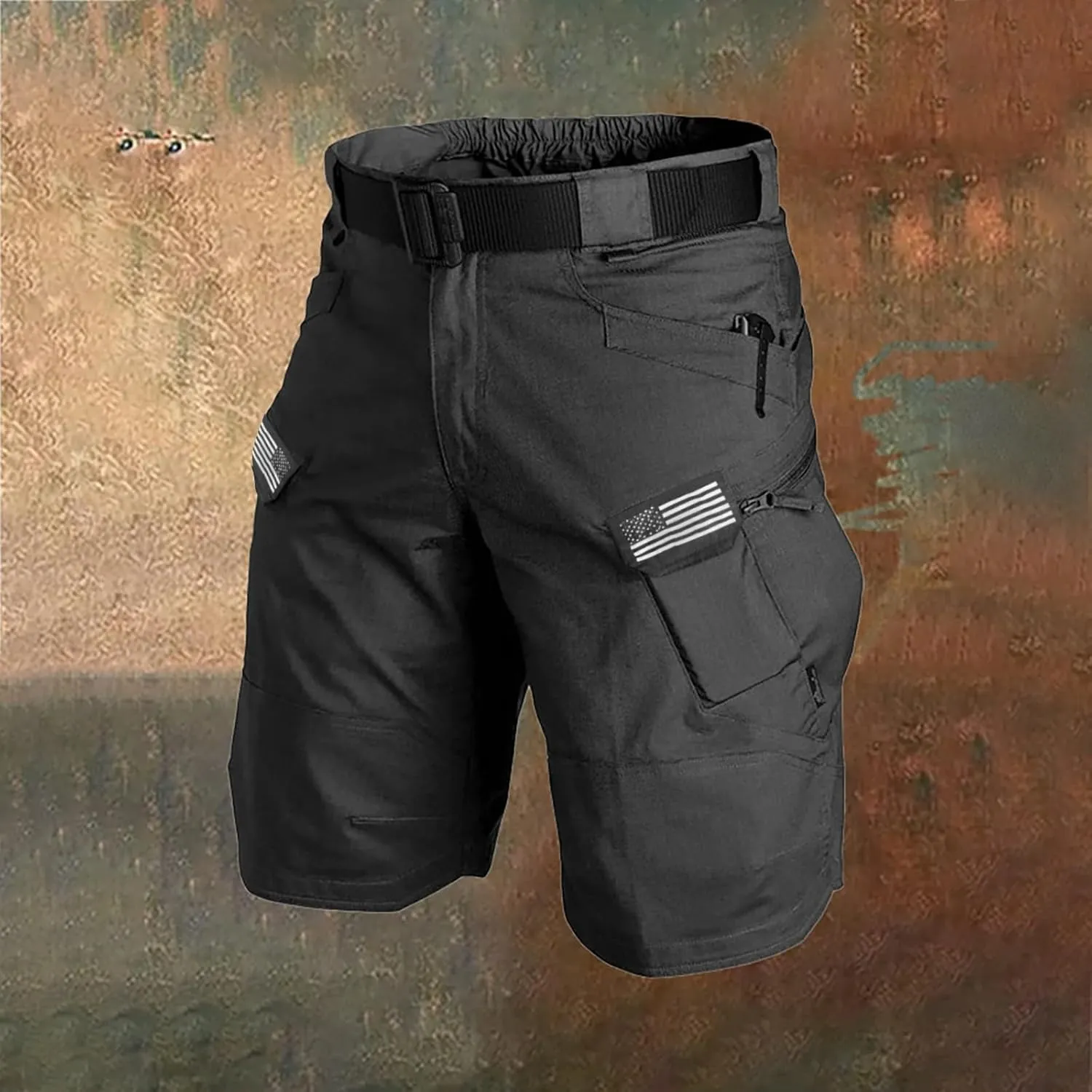 Tactical Shorts for Men Quick Dry Waterproof Stretch Cargo Pants Breathable Ripstop Outdoor Hiking Pants Big and Tall