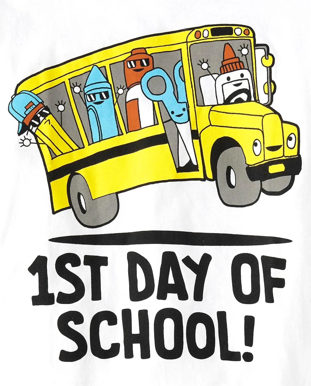 The Children's Place Boys' School Days Short Sleeve Graphic T-Shirts, Multipack