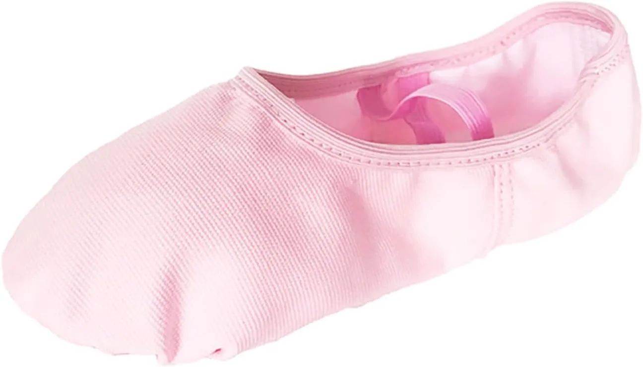 Toddler Ballet Shoes for Girls Satin Girls Soft Leather Ballet Slippers Solid Lightweight Indoor Dance Shoes