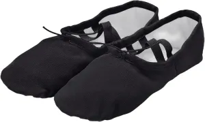 Toddler Ballet Shoes, Soft Leather Ballet Slippers, Ethnic No-Tie Ballet Shoes Dance Yoga Shoes for Big Girls