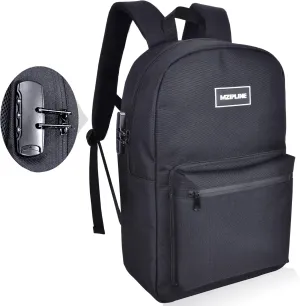 Travel Laptop Backpack, 15.6 inch Anti Theft Slim Durable Work Backpack With Combination Lock for Men & Women (Minimalist Style)