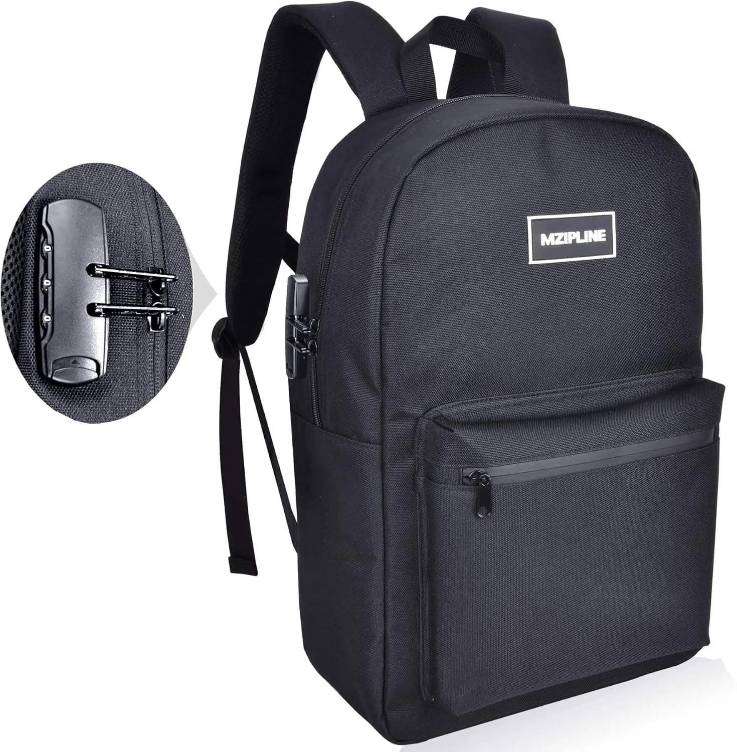 Travel Laptop Backpack, 15.6 inch Anti Theft Slim Durable Work Backpack With Combination Lock for Men & Women (Minimalist Style)