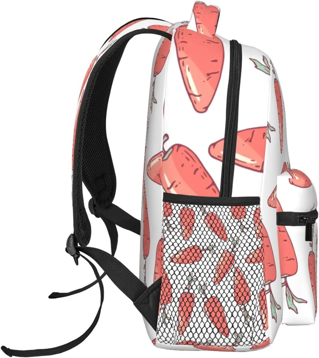 Travel Laptop Backpack for Women Lightweight College Backpack Adjustable Fits 15.6 Inch Laptop Bag Waterproof Computer Bag for Men, Gym - Carrot