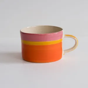Tri-Colour Ceramic Mug