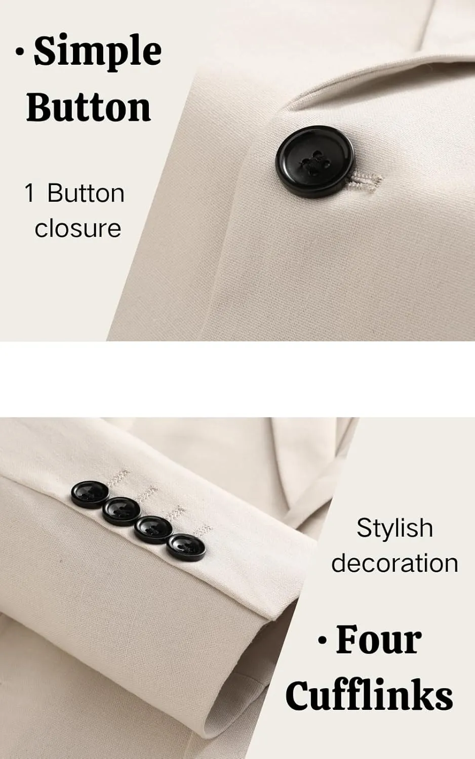 UNINUKOO Linen Suit for Men Summer Wedding 2 Piece Suit Set Peak Lapel Casual Blazer Pants Beach Wear for Men