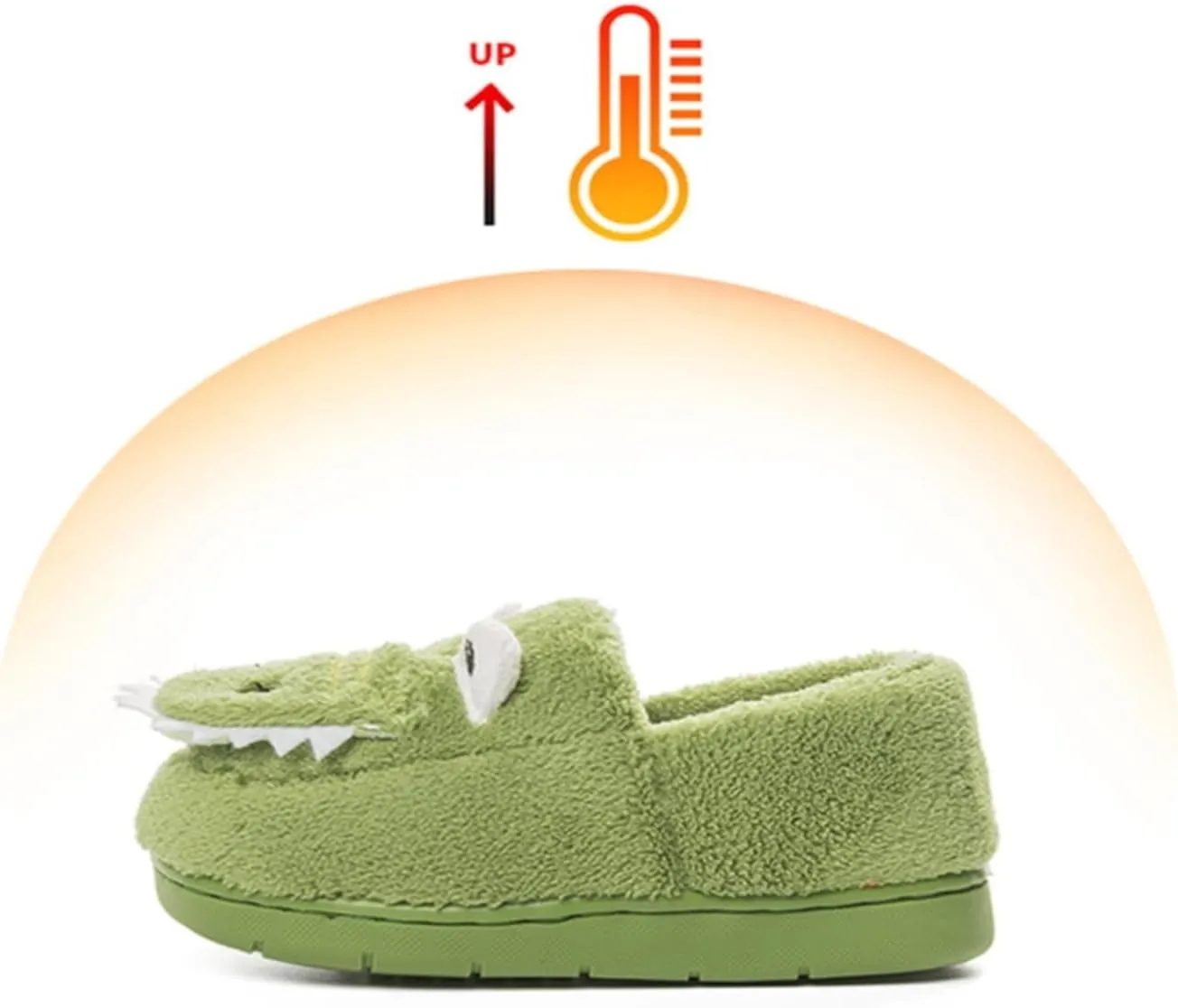 Unisex-Child Plush Faux ?????? Slip on House Slippers Boys Girls Cow ??rocodile Style Indoor Holiday Slippers