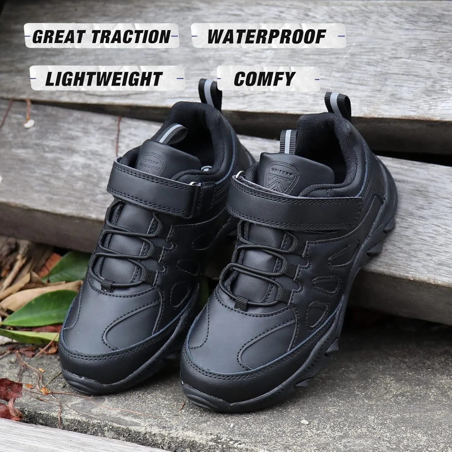 UOVO Boys Shoes Boys Sneakers Boys Tennis Running Hiking Shoes Kids Athletic Outdoor Sneakers Non-Slip Comfortable(Little/Big Boys)