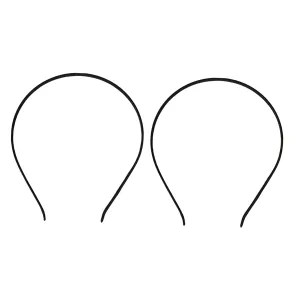 VALICLUD Elegant Black Hair Clips Hair Hoops for Women Diy Hairband Adornments Daily Use Material