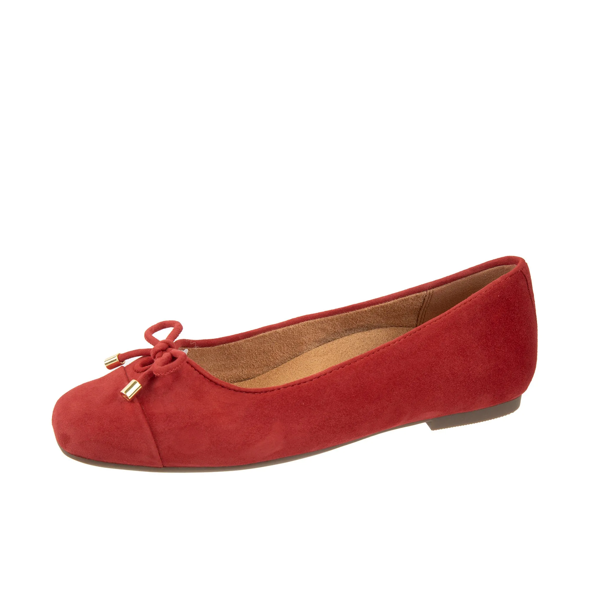 Vionic Womens Klara Ballet Flat Red