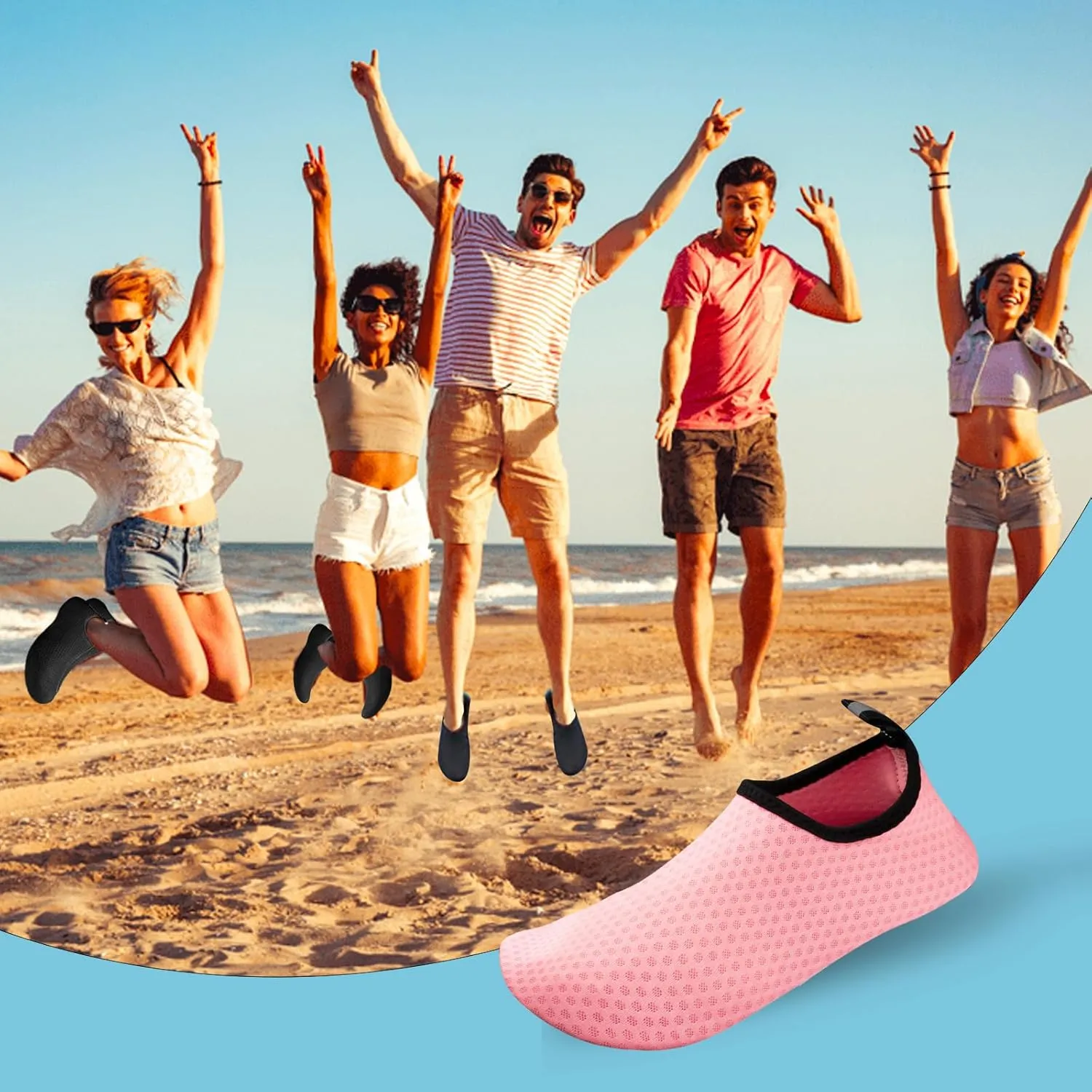 Water Shoes Barefoot Yoga Socks Quick-Dry Beach Swim Surf Shoes for Women Men Sport Accessories Pool Camping
