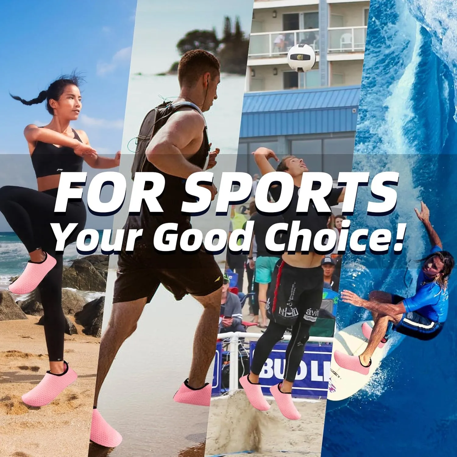 Water Shoes Barefoot Yoga Socks Quick-Dry Beach Swim Surf Shoes for Women Men Sport Accessories Pool Camping