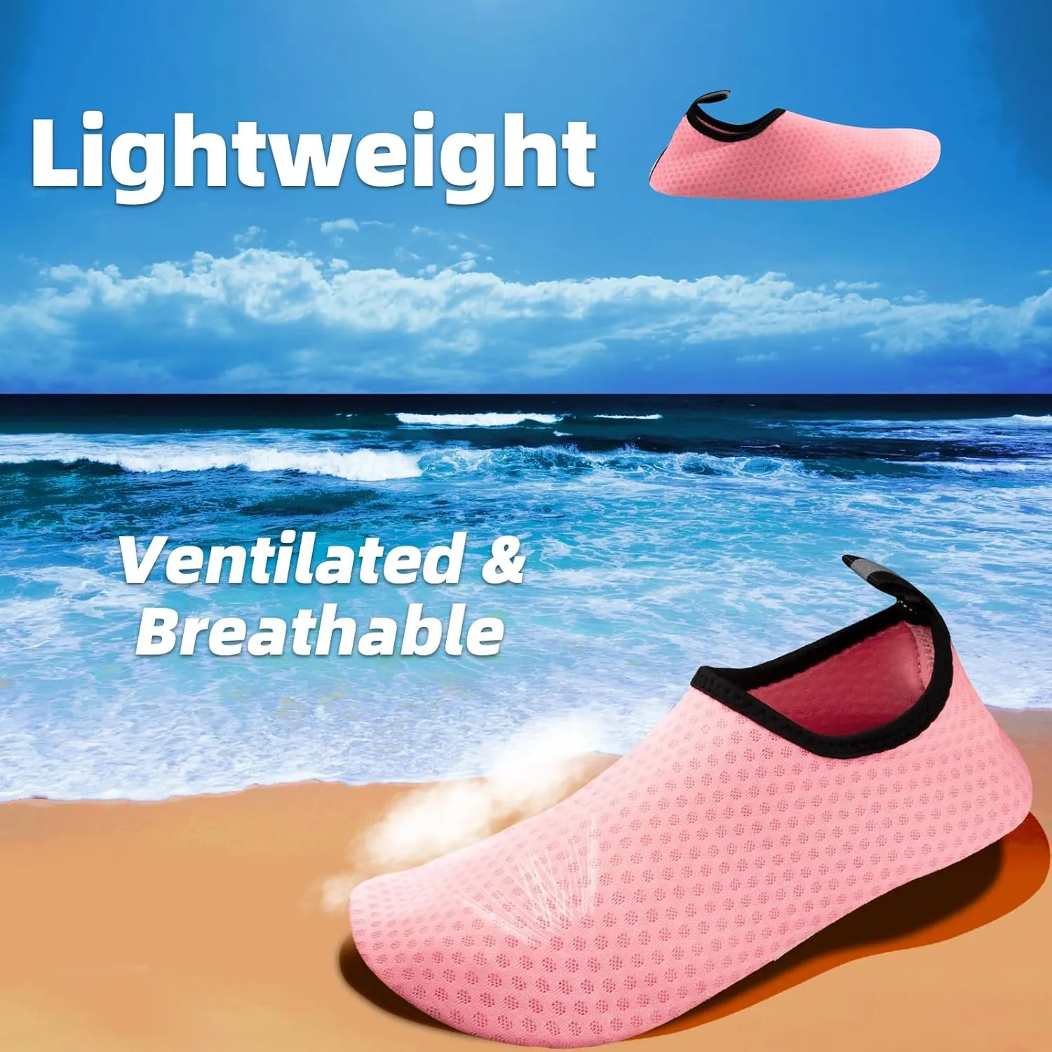 Water Shoes Barefoot Yoga Socks Quick-Dry Beach Swim Surf Shoes for Women Men Sport Accessories Pool Camping
