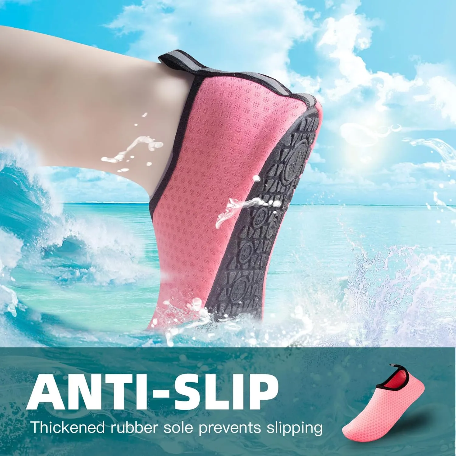 Water Shoes Barefoot Yoga Socks Quick-Dry Beach Swim Surf Shoes for Women Men Sport Accessories Pool Camping