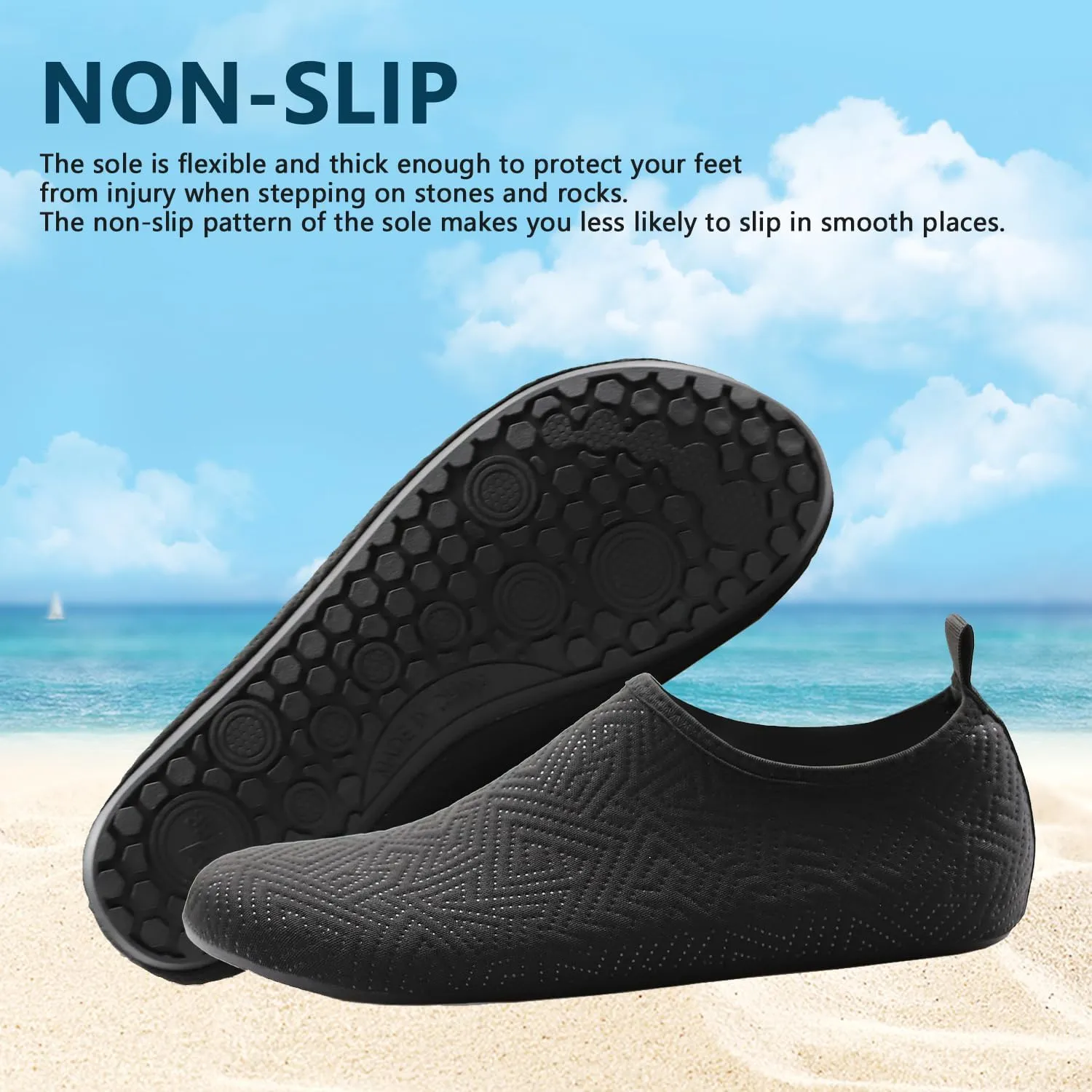 Water Shoes for Women Men Swim Barefoot Quick-Dry Adult Aqua Socks Non Slip Yoga Shoes Pool Camping Beach Accessories