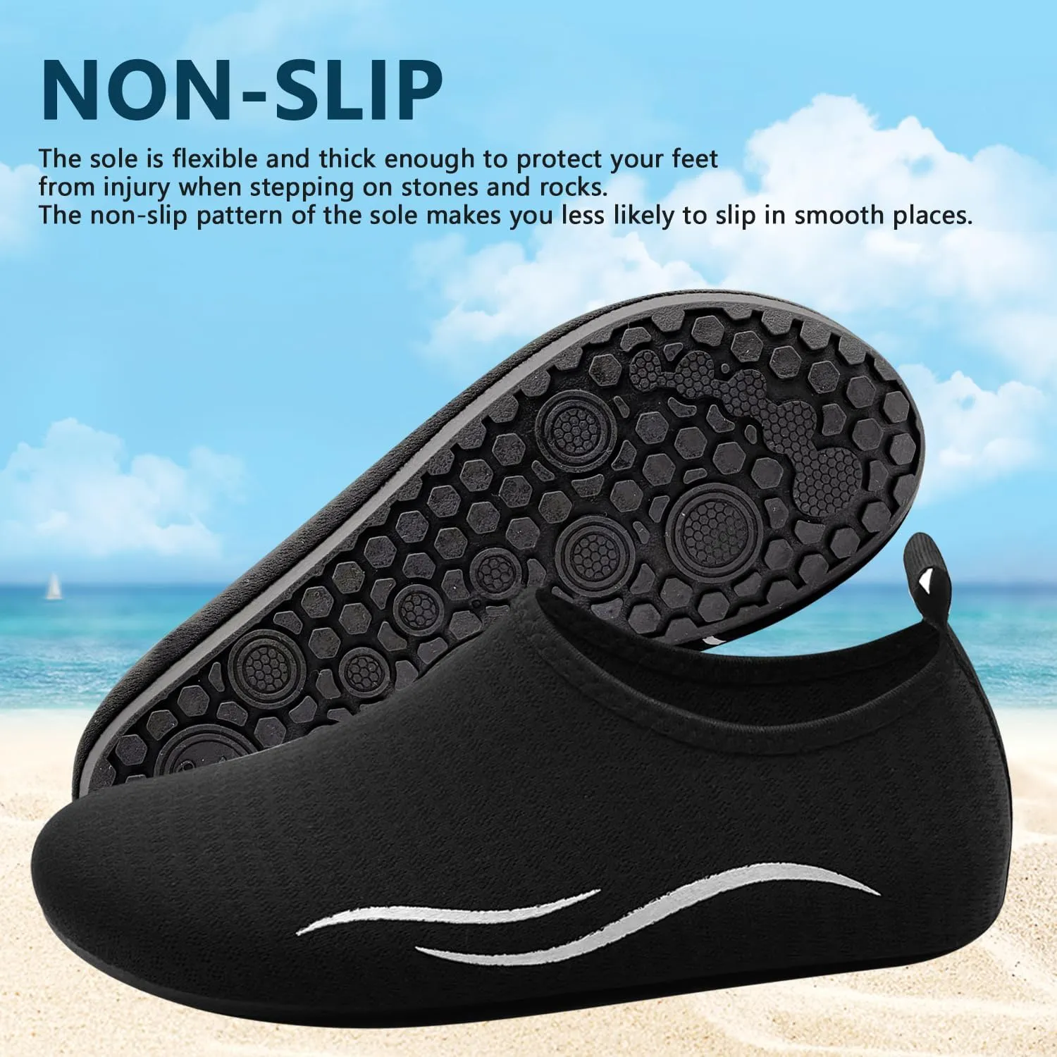 Water Shoes for Women Men Swim Barefoot Quick-Dry Adult Aqua Socks Non Slip Yoga Shoes Pool Camping Beach Accessories