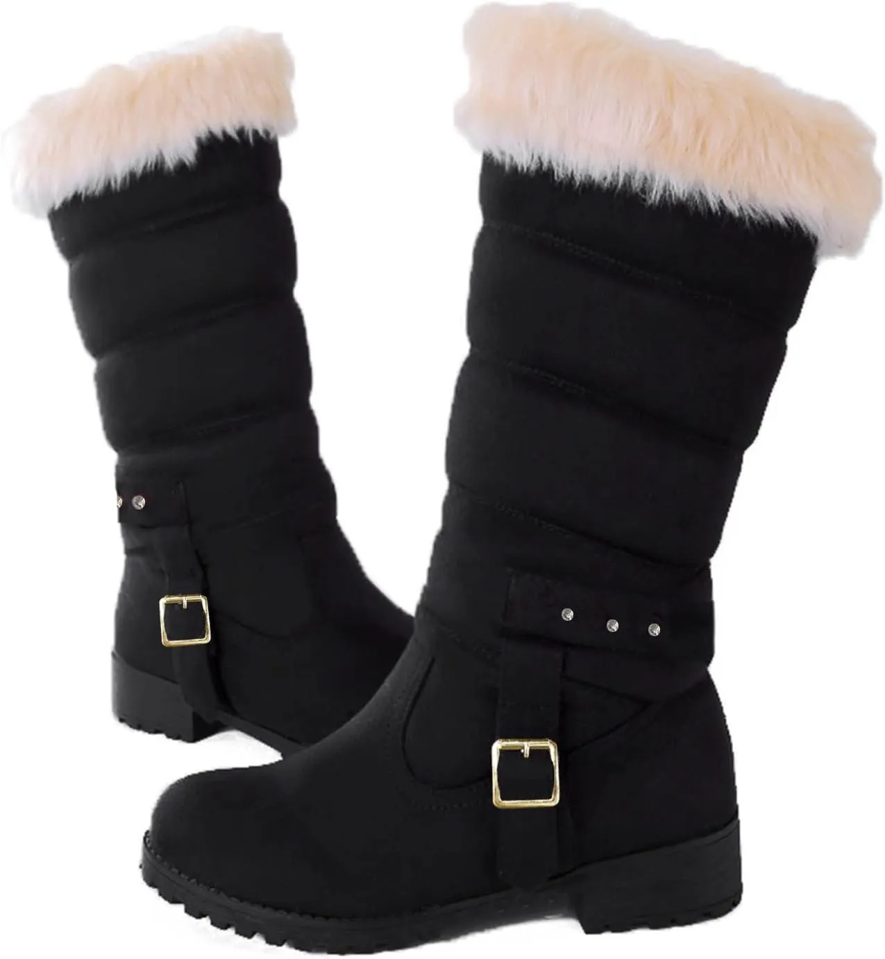 Waterproof Winter Boots Women Zipper Womens Non Slip Waterproof Snow Boots Women's Winter Boots Size 9 Wide Width Zapatos Para La Nieve De Mujer De Hule Botas De Invierno Para Mujeres