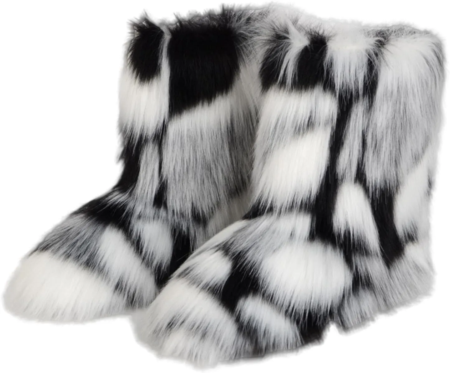 Winter Boots for Women Wide Width Womens Tall Winter Boots Waterproof Fur Lined Mid Calf Winter Boots Women Tall Snow Boots Waterproof Insulated Boots for Women Winter Waterproof