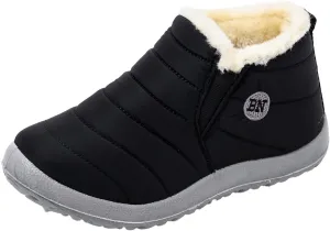 Winter Snow Boots for Women Plush Lined Warm Ankle Booties Outdoor Anti-Slip Waterproof Comfortable Short Boot
