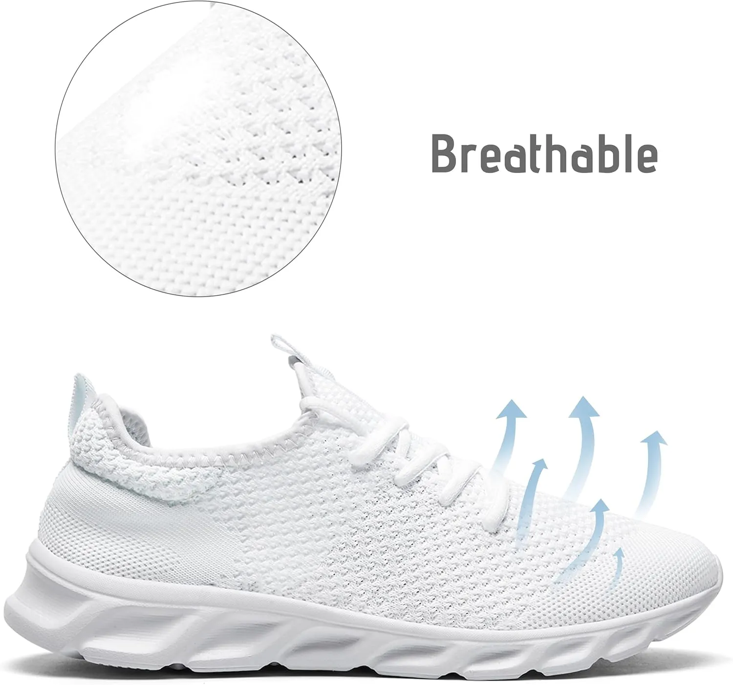 Women & Mens Running Shoes Tennis Walking Gym Lightweight Workout Slip on Athletic Fashion Sneakers Breathable Sport Jogging Hiking Casual Shoe