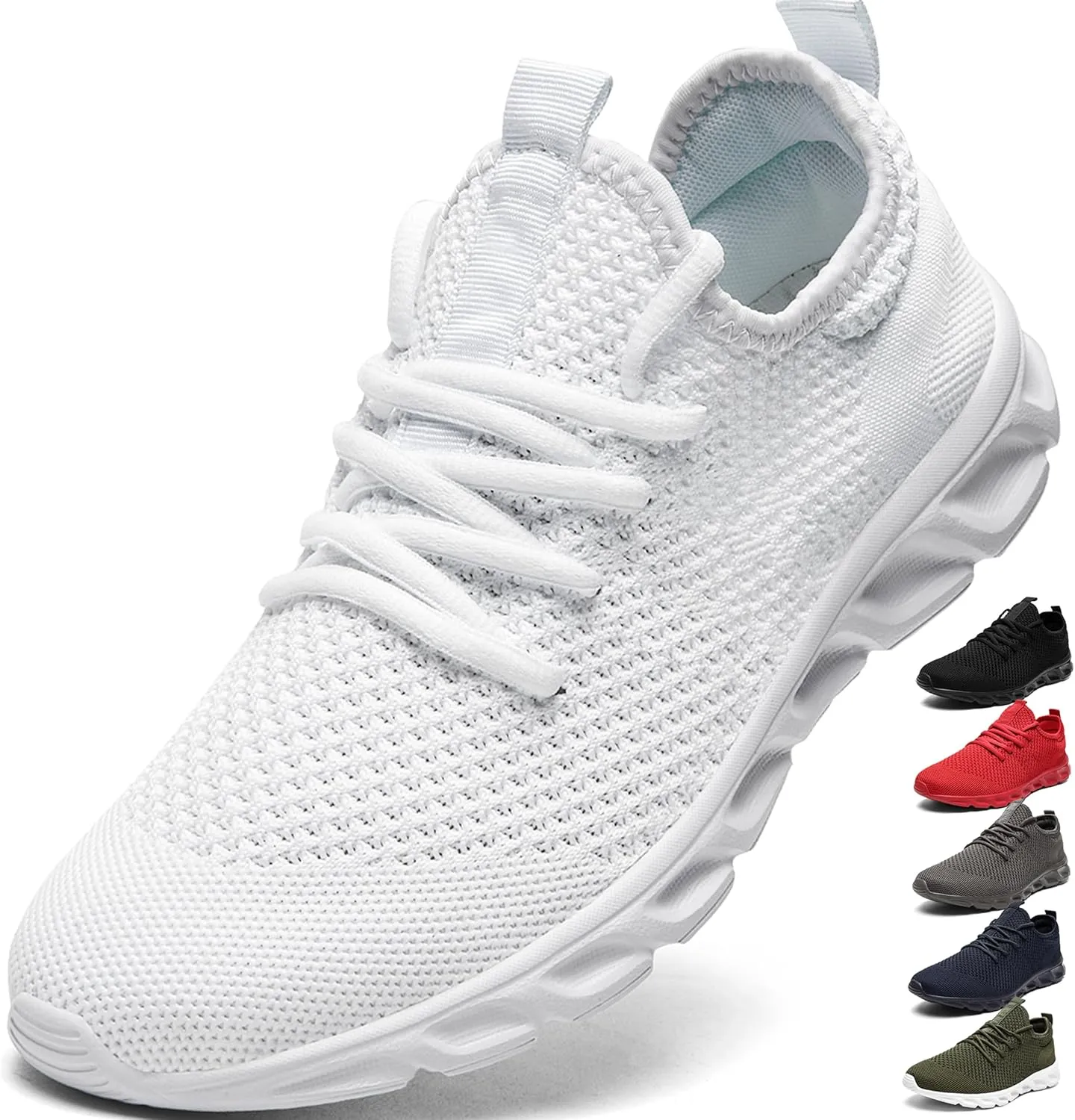 Women & Mens Running Shoes Tennis Walking Gym Lightweight Workout Slip on Athletic Fashion Sneakers Breathable Sport Jogging Hiking Casual Shoe